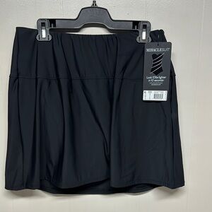 Miraclesuit Black Skorts - Swim Skirt with Elastic Waistband